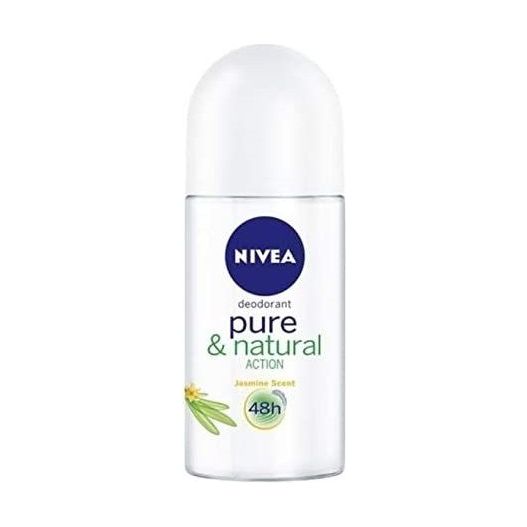 Nivea Pure & Natural Action Jasmine Scent Deodorant Roll-on Women 50ml