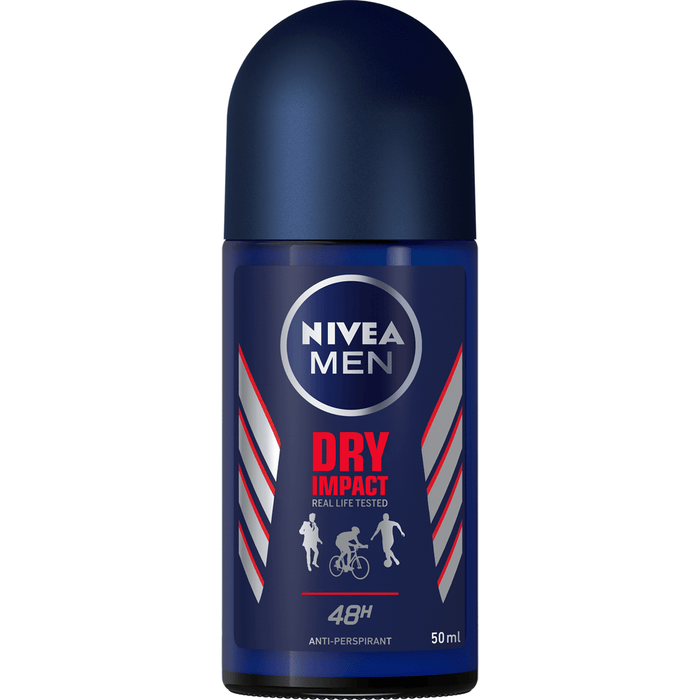 Nivea Dry Impact Plus Deodorant Roll-On Men 50 ml