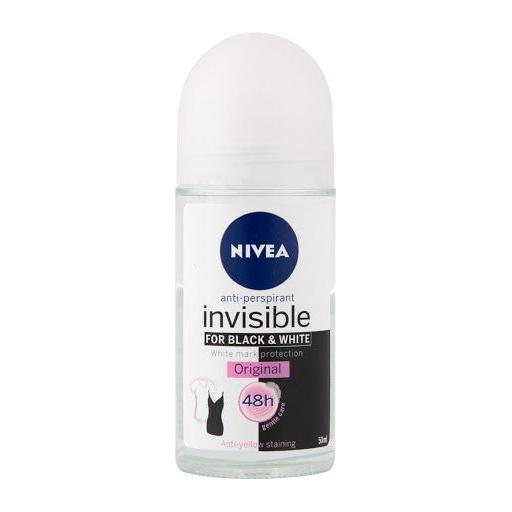 Nivea Invisible For Women Black & White Original Anti-perspirant Roll On 50ml