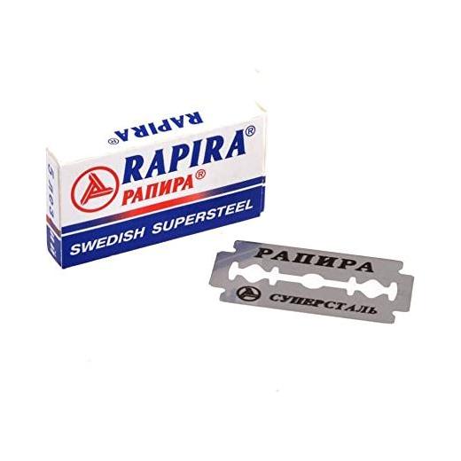 Rapira Rapira Swedish Supersteel Double Edge Razor Blades - 5 Pack Razor Blades Light Gray
