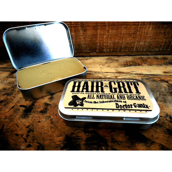 Doctor GaniX Hair Grit - All Natural and Organic - Hair Product - Pomade - Styling Wax- Spiced Saboteur Small Tin