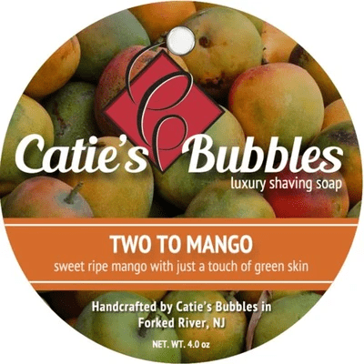 Catie's Bubbles Two to Mango Shaving Soap 4 Oz