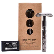 Parker Parker 22R Gunmetal Long Handle Butterfly Safety Razor Safety Razor