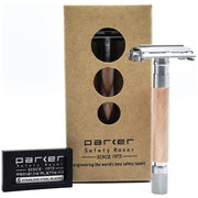 Parker Parker 74R RG Rose Gold & Satin Chrome Heavyweight Butterfly Open Safety Razor Safety Razor