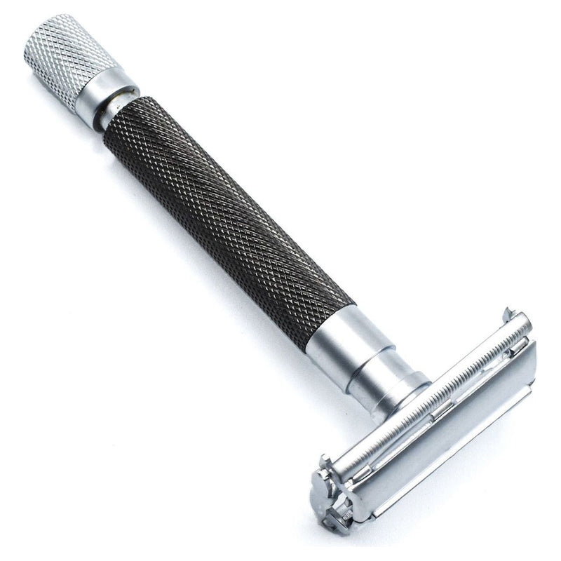 Parker Parker 74R GR Graphite & Satin Chrome Heavyweight Butterfly Open Safety Razor Safety Razor