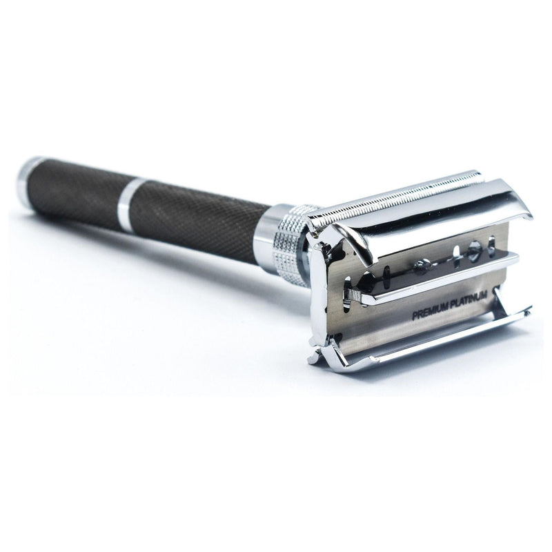 Parker Parker 96R Long Handle Butterfly Safety Razor - Graphite Safety Razor
