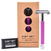 Parker Parker 29L Lavender Women's Long Handle Butterfly Open Safety Razor Safety Razor