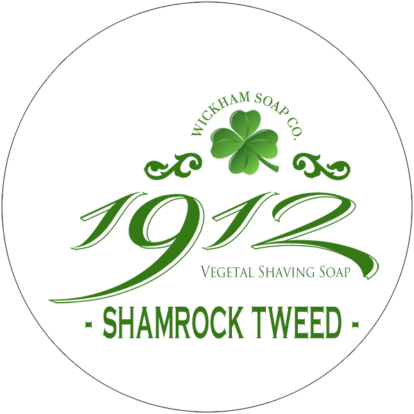 Wickham Soap Co. 1912 Shamrock Tweed Vegetal Shaving Soap 140g