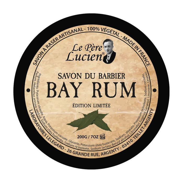 Le Pere Lucien Bay Rum  Savon Du Barbier Edition Limitee 200g