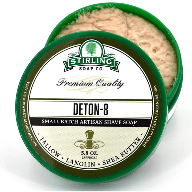 Stirling Soap Co. Denton-8 Shave Soap Jar 5.8 oz