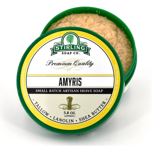 Stirling Soap Co. Amyris Shave Soap Jar 5.8 oz