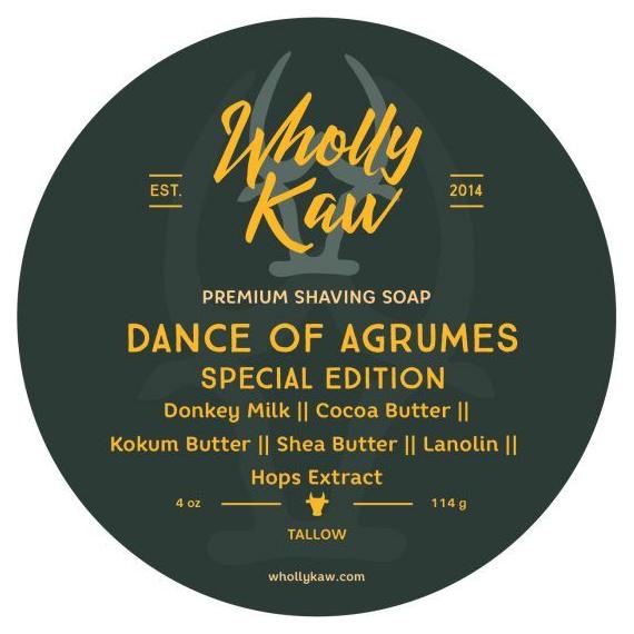 Wholly Kaw Dance of Agrumes Tallow Shaving Soap 4 Oz