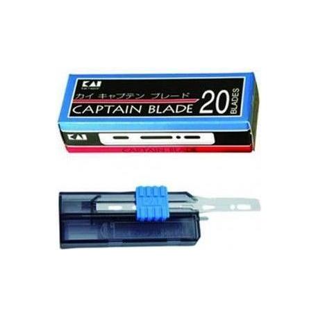 Kai KAI Captain Blade Blue B-cap20  20-blades Shaving Blades