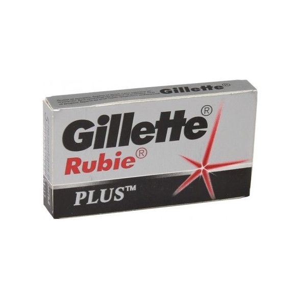 Gillette Rubie Plus Double Edge Razor Blades 5 Blades