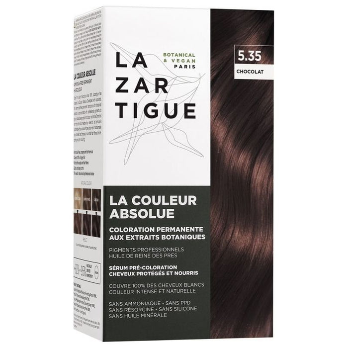 Lazartigue La Couleur Absolue Permanent Hair Color Kit 5.35 Chocolate