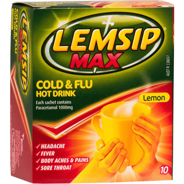 Lemsip Max Cold & Flu Lemon 10pk