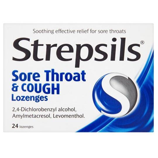Strepsils Sore Throat & Cough Lozenges 24 Lozenges