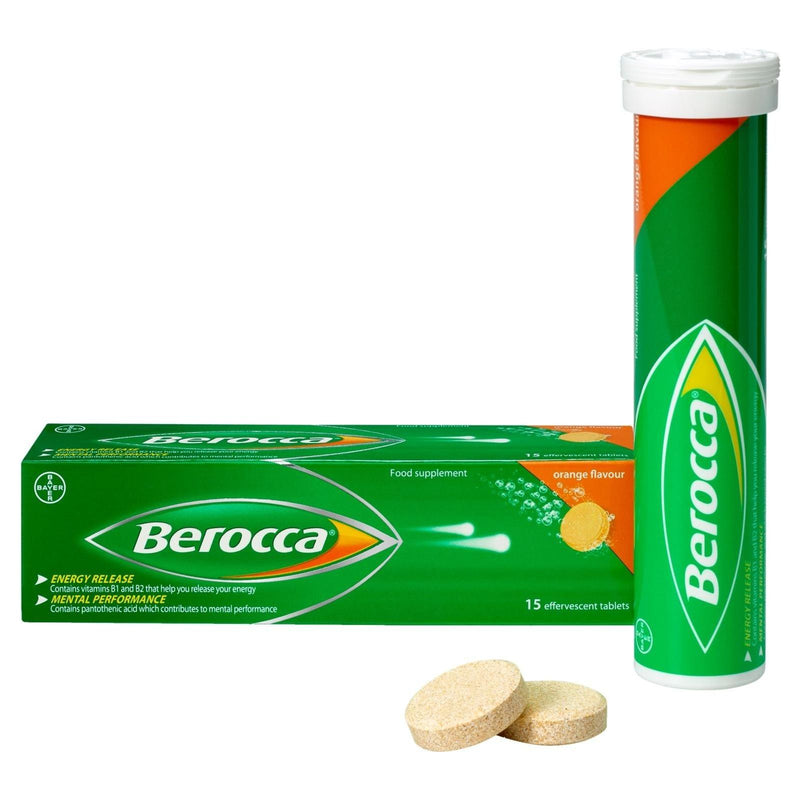 Berocca Berocca Orange Flavored Effervescent Tablets, 15 CT Vitamins & Supplements Tan