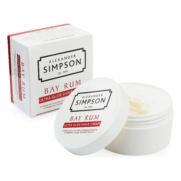 Simpsons Alexander Simpson Bay Rum Ultra-glide Shaving Cream 180ml Shaving Cream Lavender