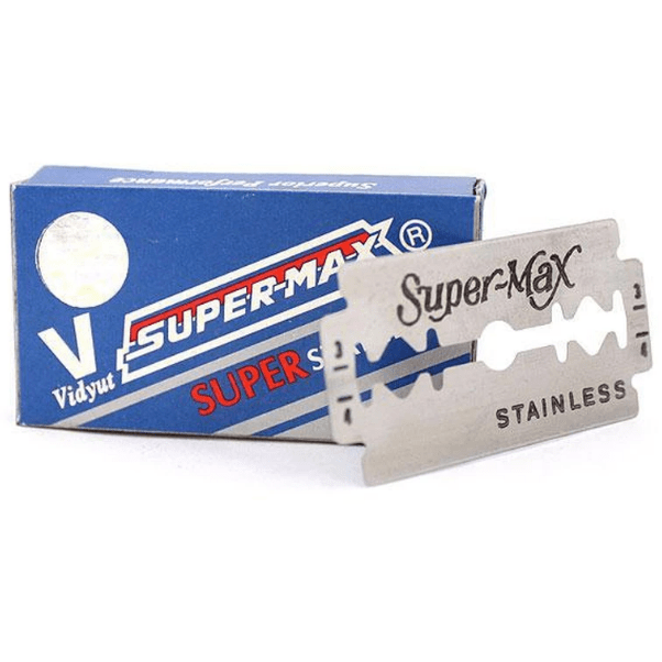 Super-Max Stainless Double Edge Razor Blades 10 Pack