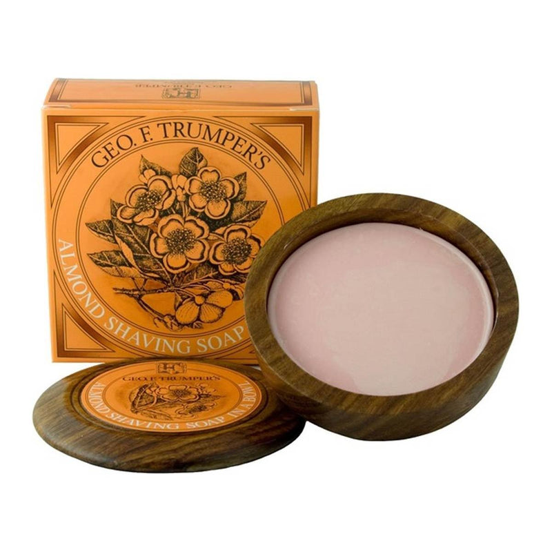 Geo. F. Trumper Geo. F. Trumper Almond Oil Hard Shaving Soap Wooden Bowl 80g Shaving Soap