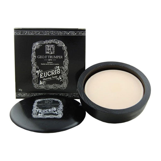 Geo. F. Trumper Eucris Hard Shaving Soap in Wooden Bowl 80g