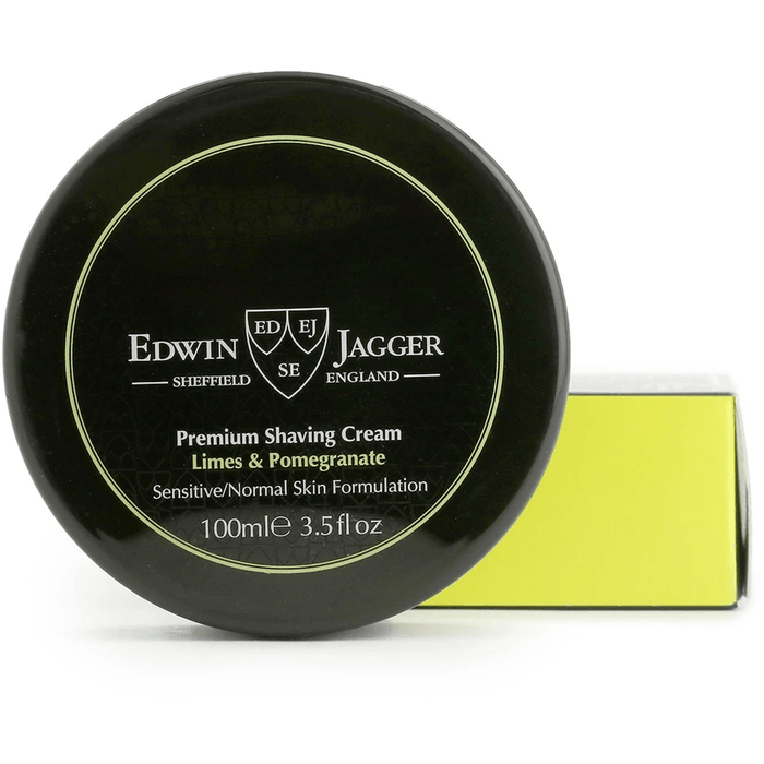 Edwin Jagger Natural Lime & Pomegranate Shaving Cream Pot 100Ml