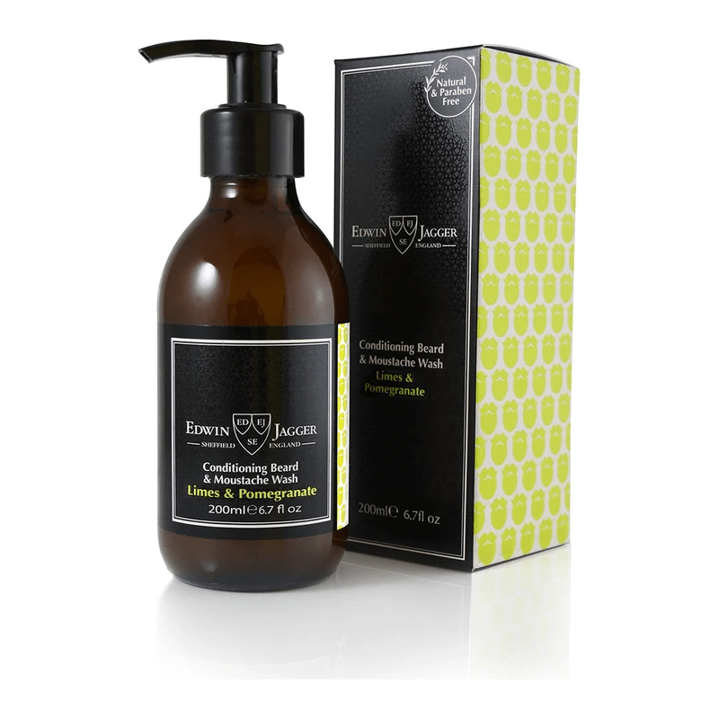 Edwin Jagger Edwin Jagger Conditioning Beard & Moustache Wash Lime & Pomegranate 200Ml Beard & Moustache Wash