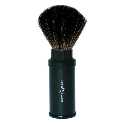 Edwin Jagger Synthetic Travel Shaving Brush Black 21M536