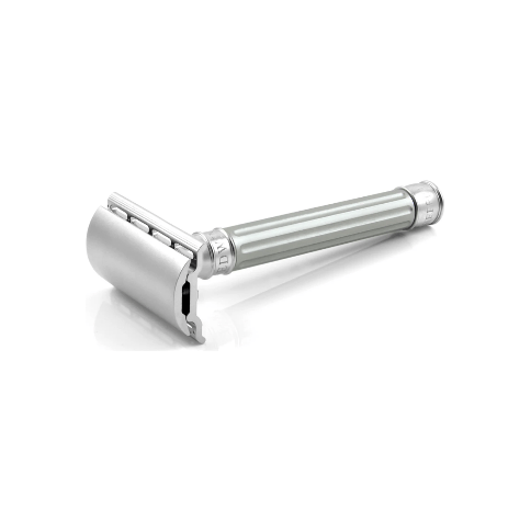 Edwin Jagger 3one6 Stainless Steel Double Edge Safety Razor Anodized Silver