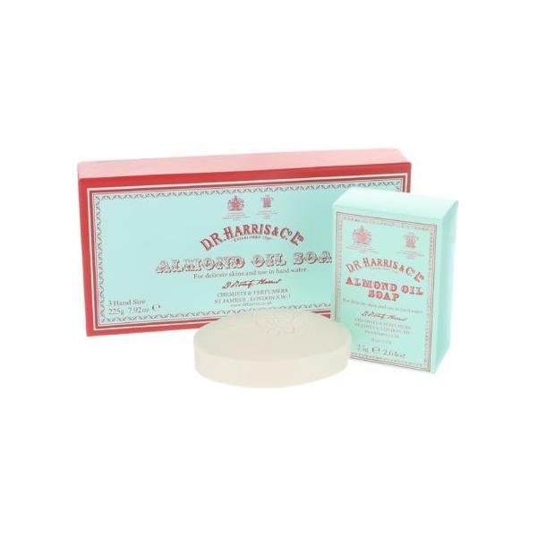 D. R. Harris & Co Almond Oil Soap Box of 3 Hand 75g