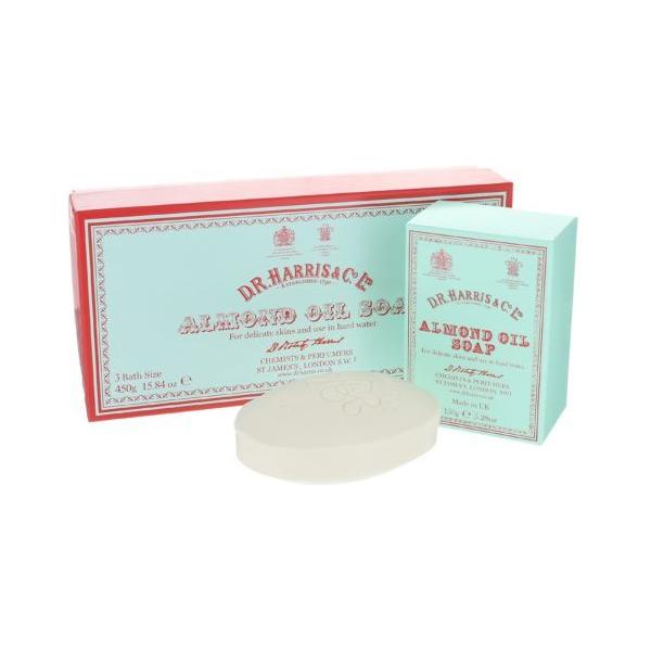 D. R. Harris & Co Almond Oil Soap Box of 3 Bath 150g