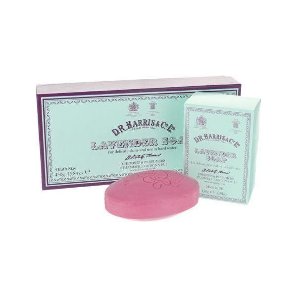 D.R. Harris & Co D. R. Harris & Co Lavender Box of 3 Bath Soaps 450g Bath Soaps