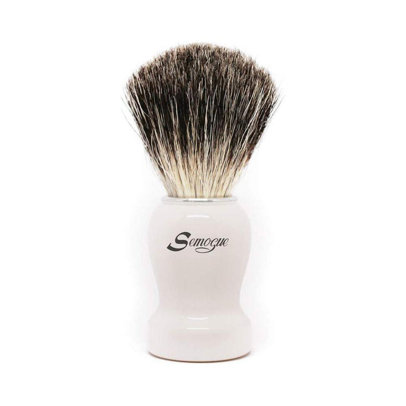 Semogue Semogue Pharos-c3 Pure Grey Badger Shaving Brush - Arctic White Shaving Brush