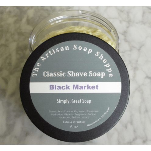 The Artisan Soap Black Market Shaving Soap 6 Oz