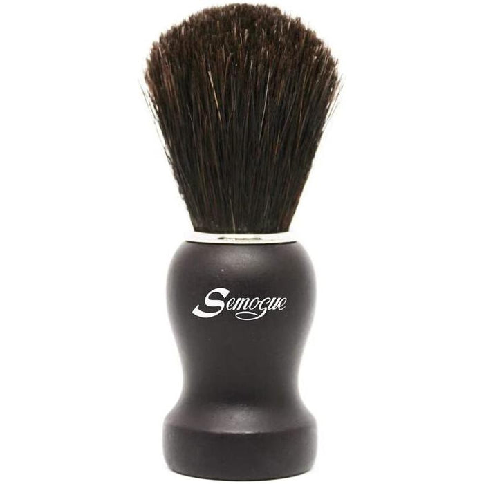Semogue Pharos-c3 Pure Black Horse Shaving Brush Black Handle