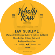 WhollyKaw Wholly Kaw Lav Sublime Shaving Collection Shaving Set