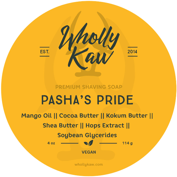 Wholly Kaw Pasha's Pride Vegan Shaving Soap 4 Oz