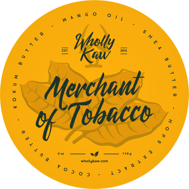 Wholly Kaw Merchant of Tobacco Vegan Shaving Soap 4 Oz