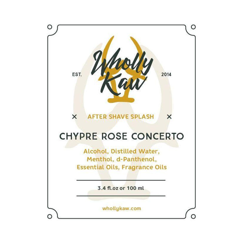 WhollyKaw Wholly Kaw Chypre Rose Concerto Shaving Collection Shaving Set