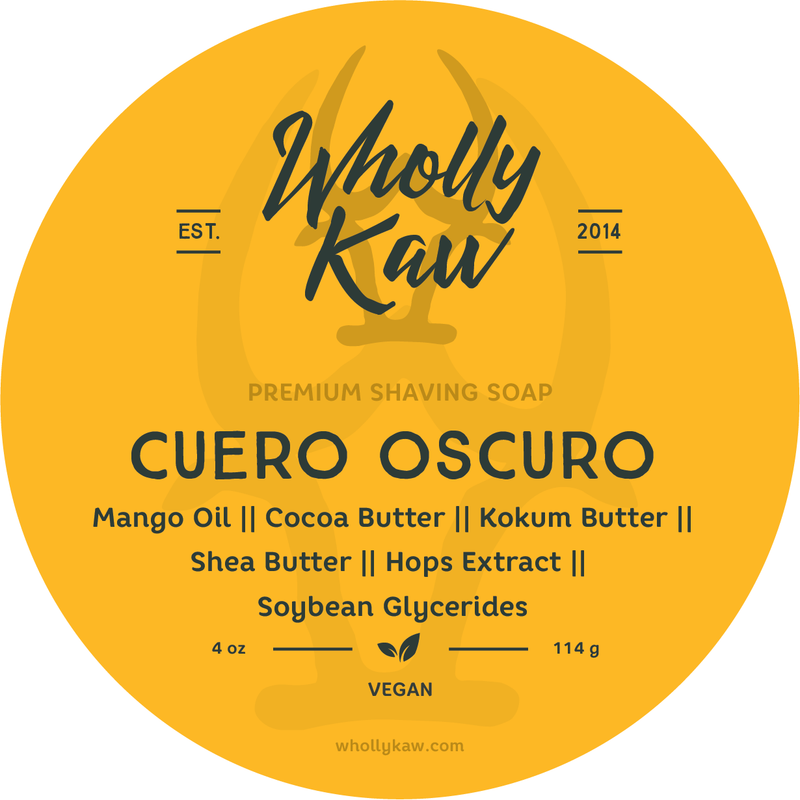 WhollyKaw Wholly Kaw Cuero Oscuro Shaving Collection Shaving Set