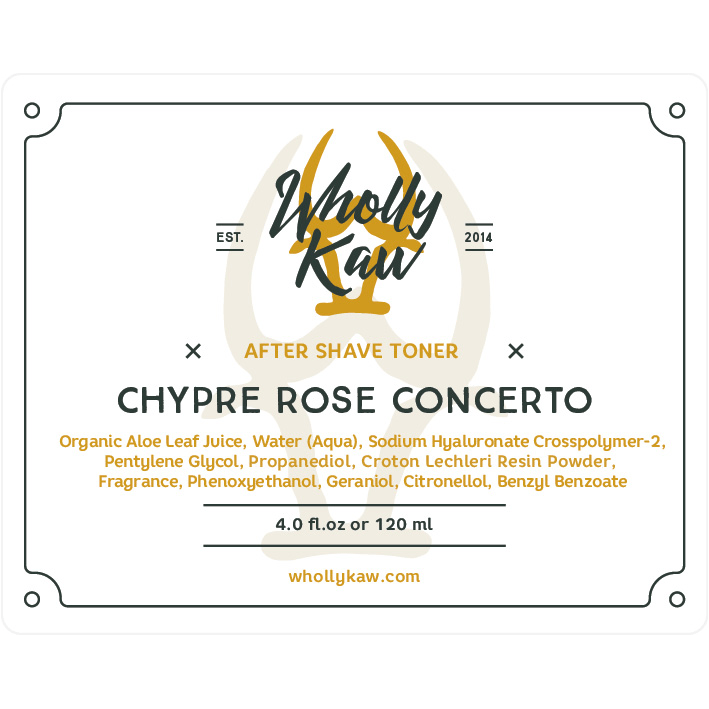 WhollyKaw Wholly Kaw Chypre Rose Concerto Shaving Collection Shaving Set