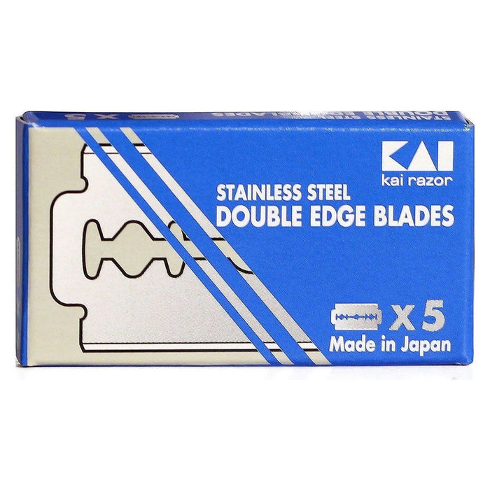 Kai Stainless Steel Double Edge Razor Blades 5 Ct