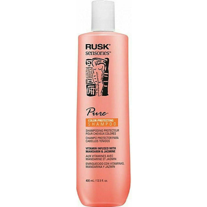 Rusk Sensories Pure Mandarin and Jasmine Vibrant Color Shampoo 13.5oz