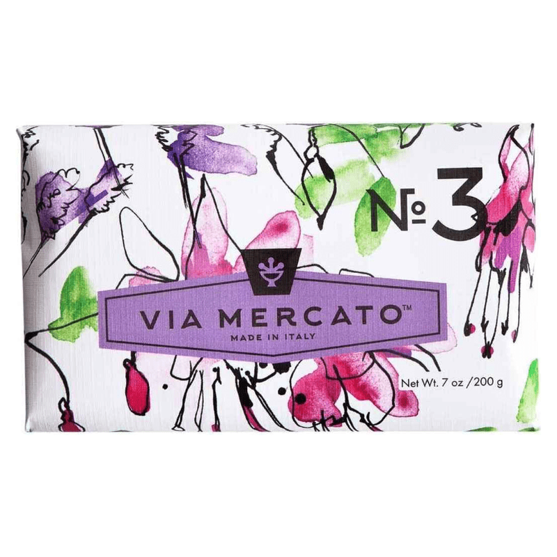 Via Mercato Via Mercato Nro. 3 Soap (Pepe Rosa, Lavender & Vanilla Bean) 7oz Soap