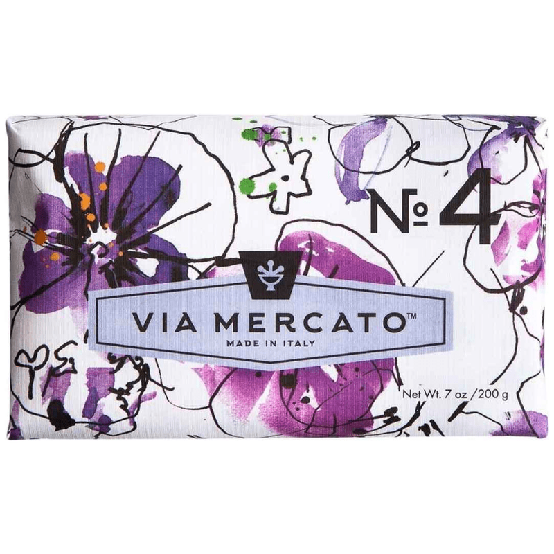 Via Mercato Via Mercato Nro. 4 Soap (Violets, Magnolia & Amber) 7oz Bar Soap