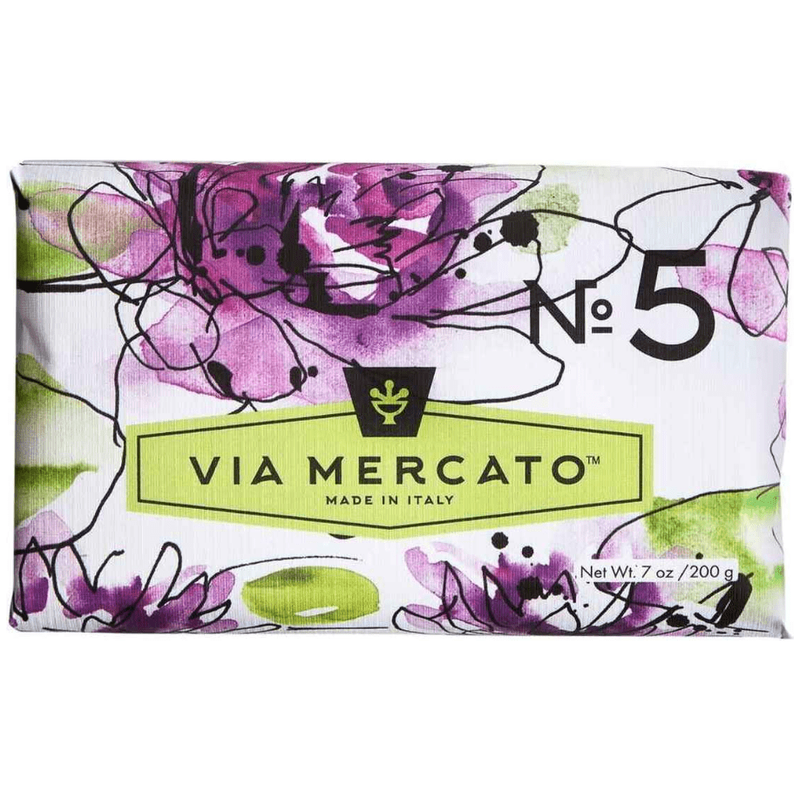 Via Mercato Via Mercato Nro. 5 Soap (Waterlily & Sandalwood) 7oz Bar Soap