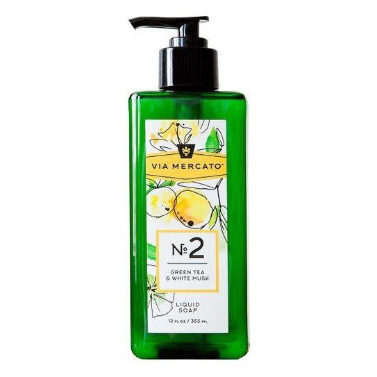 Via Mercato Via Mercato Nro. 2 Liquid Soap (Green Tea & White Musk) 12oz Liquid Soap