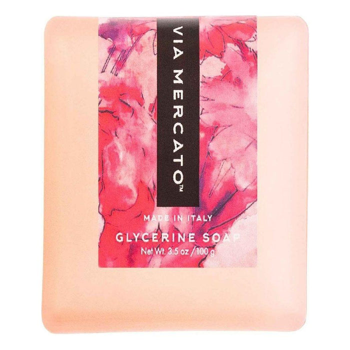 Via Mercato Bella Glycerin Soap Pink Grapefruit, Vervain & Cassis 3.5 oz