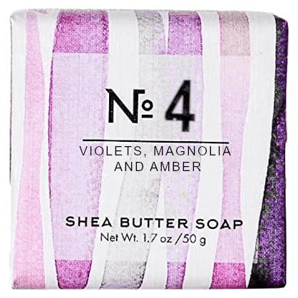 Via Mercato Via Mercato Nro. 4 Shea Butter Soap (Violets, Magnolia & Amber) 1.7oz Shea Butter Soap